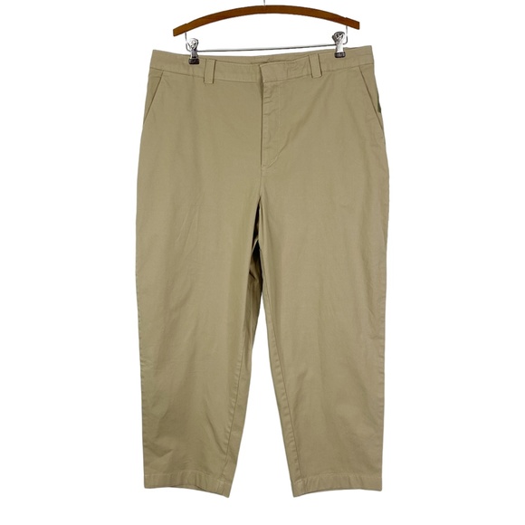 NWT Gap Khaki Pants Straight Leg Sz. 16 Inseam 26" Ankle - Picture 1 of 13